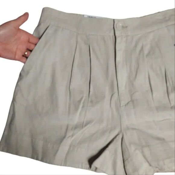 Joie Rainey Day Pleated Ultra High Rise Linen Shorts Large (12/ 14) NWT - Picture 4 of 15